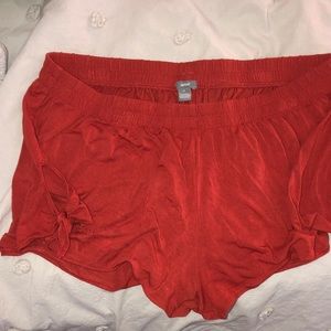 Aerie flowy shorts burnt orange